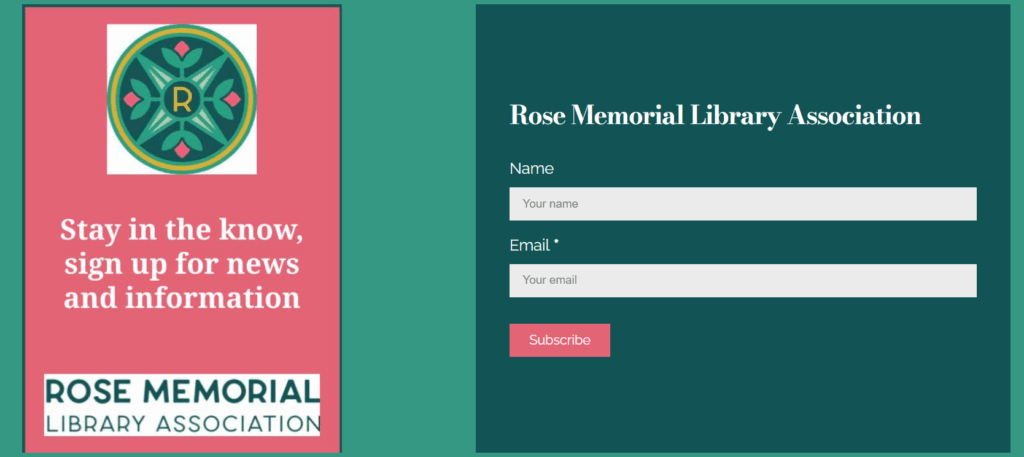 Image of sign up form