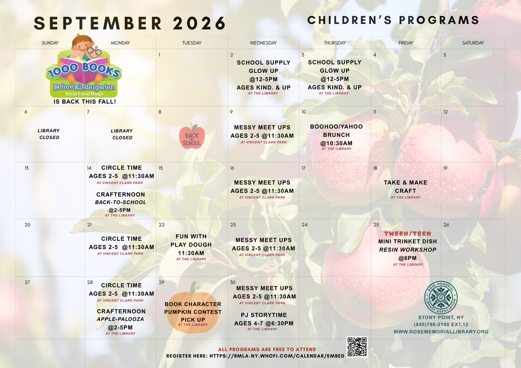 September Calendar for Kids 