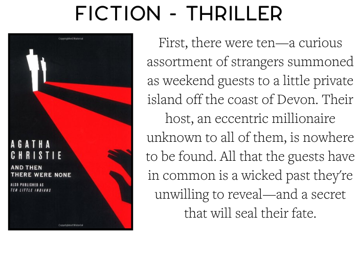 September: And Then There Were None by Agatha Christie