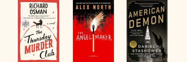 Book Cover Images:
Thursday Murder Club
Angel Maker
American Demon